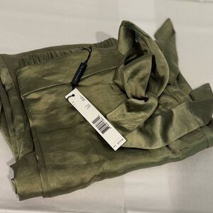 Satin Olive Green Elie Tahari pants